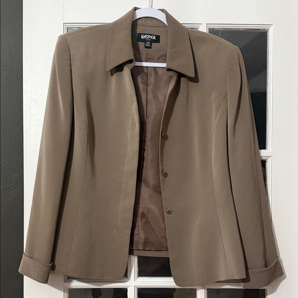 Women's light brown/olive blazer